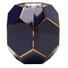 VASE - Goldfarben/Dunkelblau, Design, Glas (23/22/23cm) - Kare-Design VASE - Goldfarben/Dunkelblau, Design, Glas (23/22/23cm) - Kare-Design