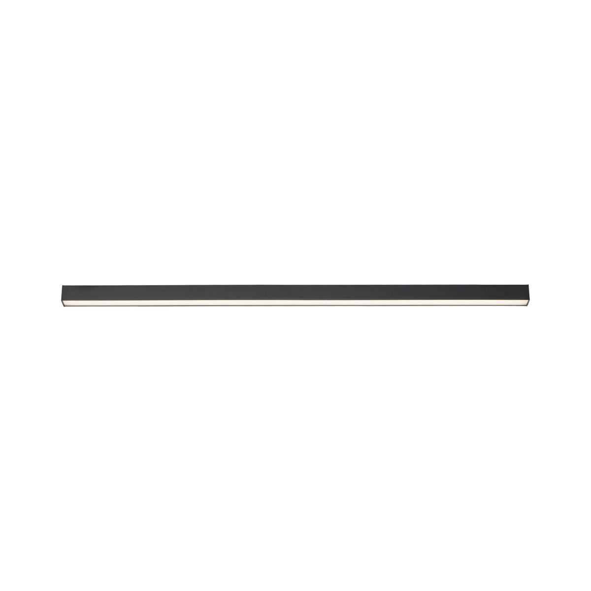 STROPNÍ LED SVÍTIDLO, 110/3,8/3,9 cm - antracitová, Design, kov/plast (110/3,8/3,9cm)