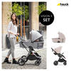 KINDERWAGENSET  VISION X  Beige  - Beige/Schwarz, Basics, Textil/Metall (58/104,5/94cm) - Hauck