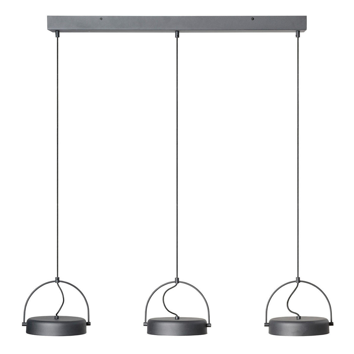 LED-HÄNGELEUCHTE 108/20/150 cm  - Schwarz, Design, Kunststoff/Metall (108/20/150cm) - Osram