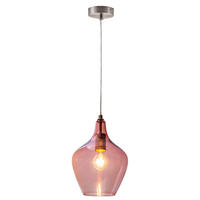 HÄNGELEUCHTE 22/30-150 cm    - Rosa, Design, Glas (22/30-150cm) - Globo