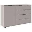SIDEBOARD  in 130/83/41 cm  - Schwarz/Sahara, Design, Holzwerkstoff/Kunststoff (130/83/41cm) - Carryhome