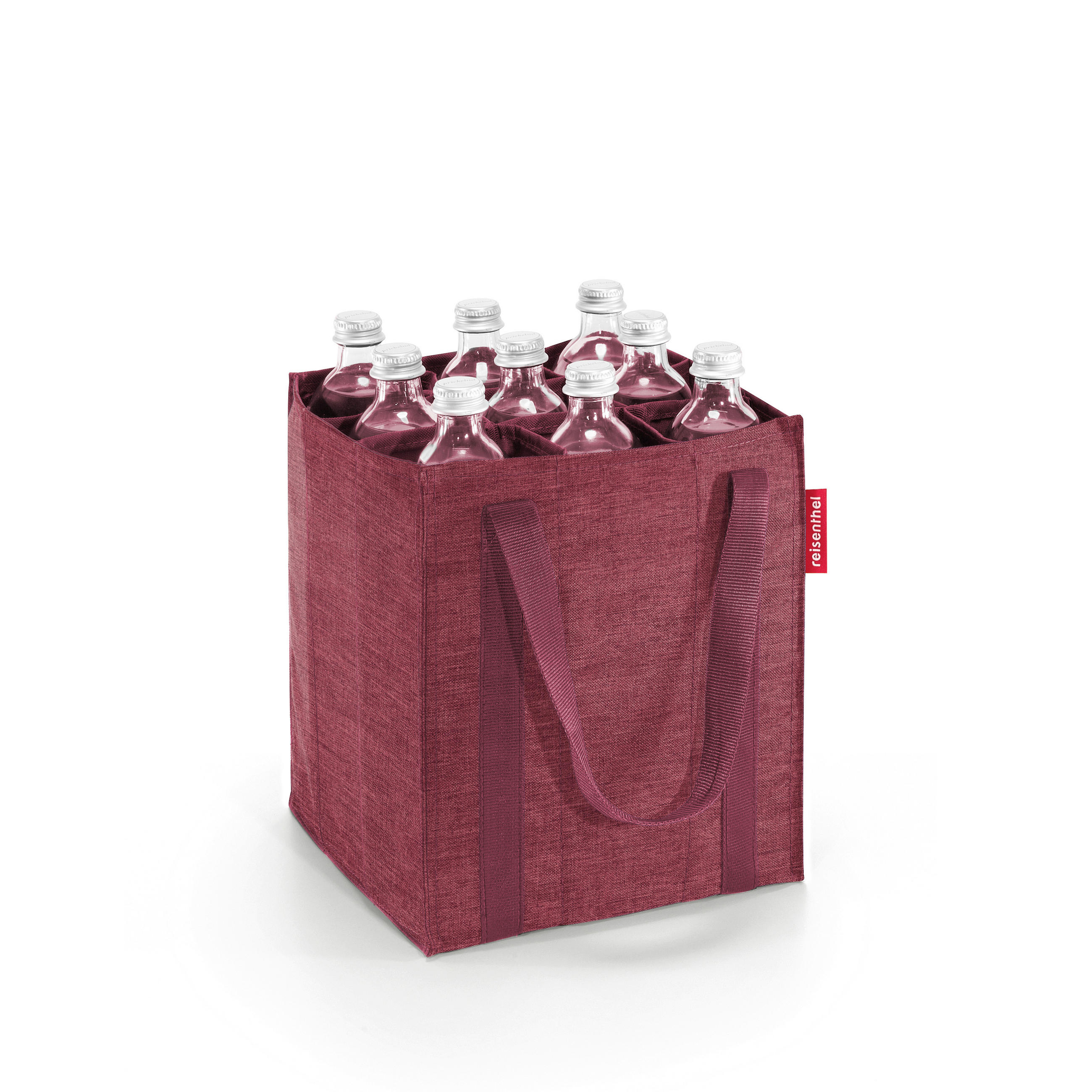 Reisenthel Flaschenträger Bottlebag twist maroon Bordeaux 24x28x24 cm