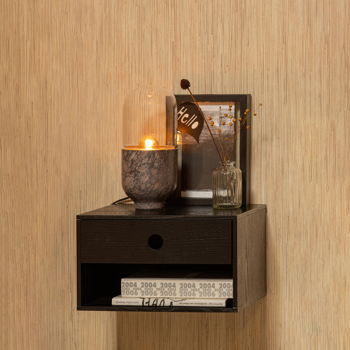 NACHTSCHRANK 34/20/30 cm  - Schwarz, Basics, Holzwerkstoff (34/20/30cm) - MID.YOU