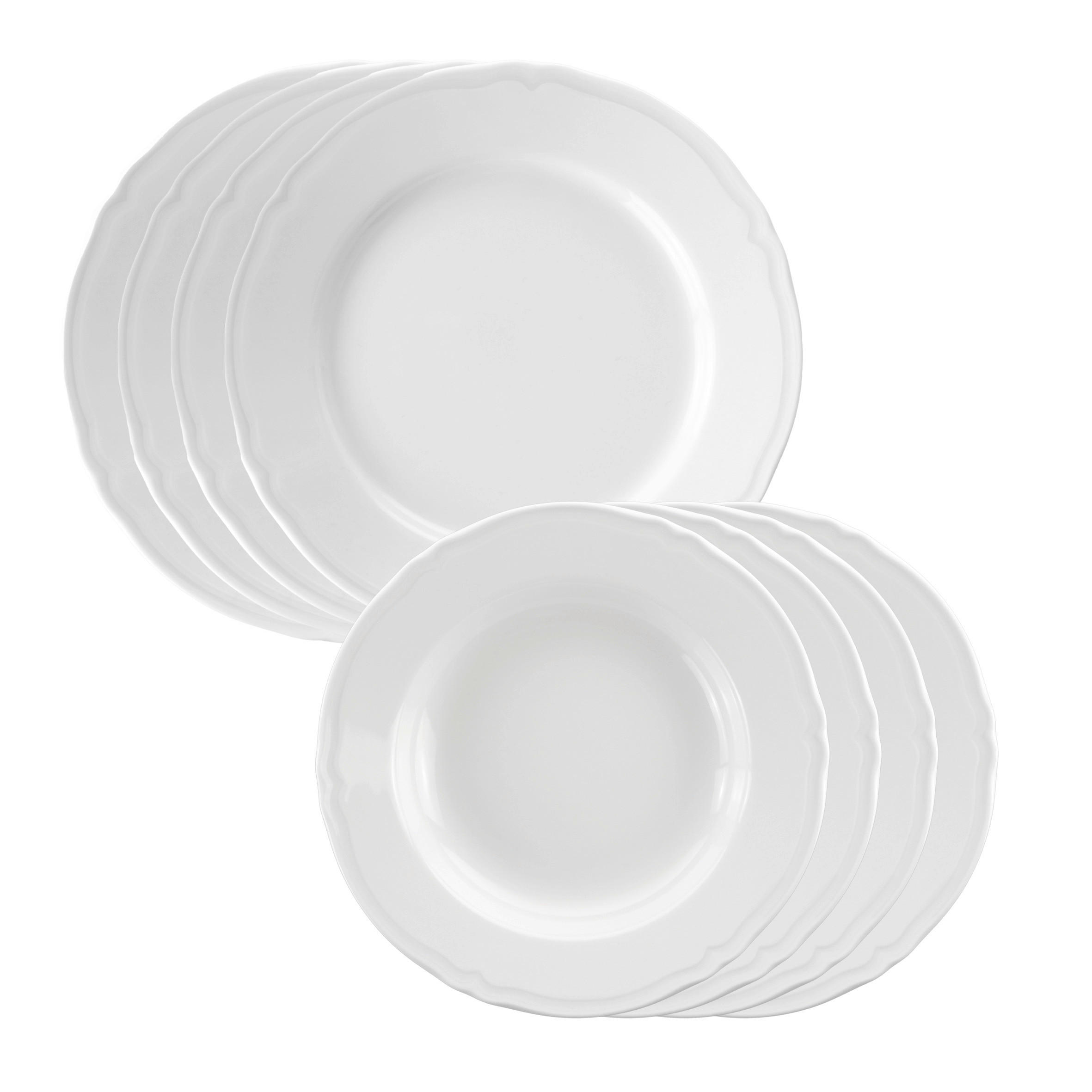 JÍDELNÍ SOUPRAVA porcelán keramika  - krémová, Basics, keramika - Novel