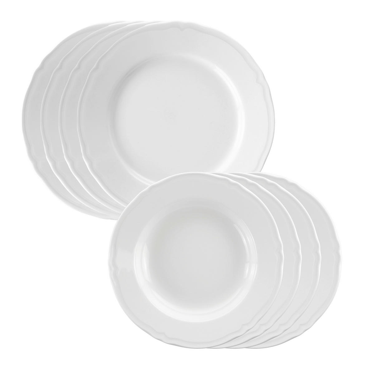JÍDELNÍ SOUPRAVA porcelán keramika  - krémová, Basics, keramika - Novel
