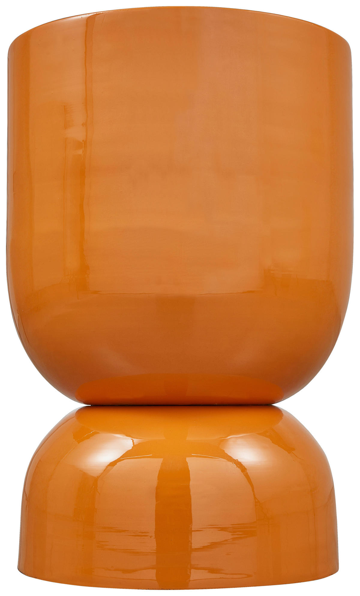 BEISTELLTISCH in Metall 32/32/47 cm  - Orange, Design, Metall (32/32/47cm) - Livetastic