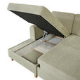 ECKSOFA Hellgrün Flachgewebe  - Buchefarben/Hellgrün, KONVENTIONELL, Holz/Textil (166/241cm) - Carryhome