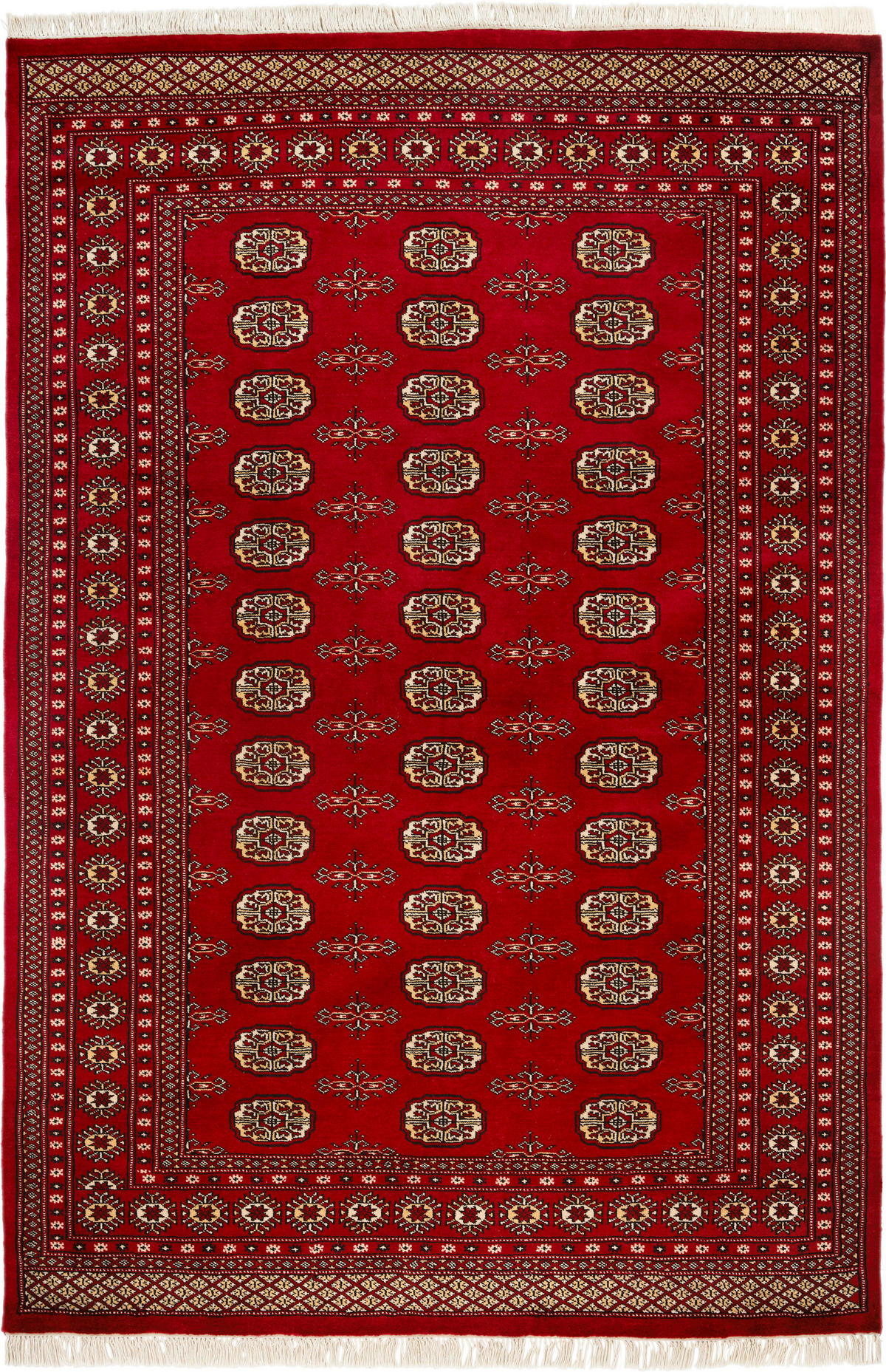ORIENTALISK MATTA 125/185 cm Bochara Premium Rot Afghan Classic  - röd, Lifestyle, textil (125/185cm) - Cazaris