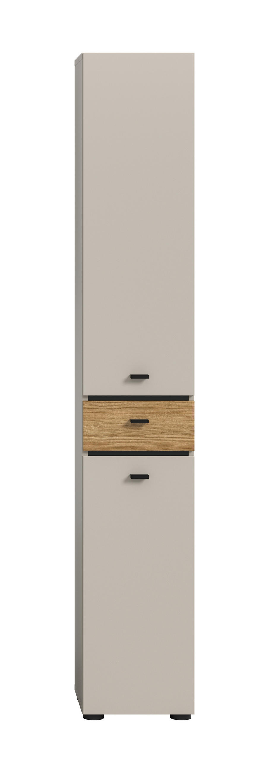 HOCHSCHRANK 32/191/30 cm  - Kaschmir/Eichefarben, Trend, Holzwerkstoff/Kunststoff (32/191/30cm) - MID.YOU