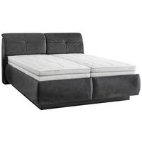POLSTERBETT Bettkasten, Lattenroste, Matratzen Anthrazit 180/200 cm  - Anthrazit/Schwarz, KONVENTIONELL, Holz/Holzwerkstoff (180/200cm) - Beldomo - Sleep