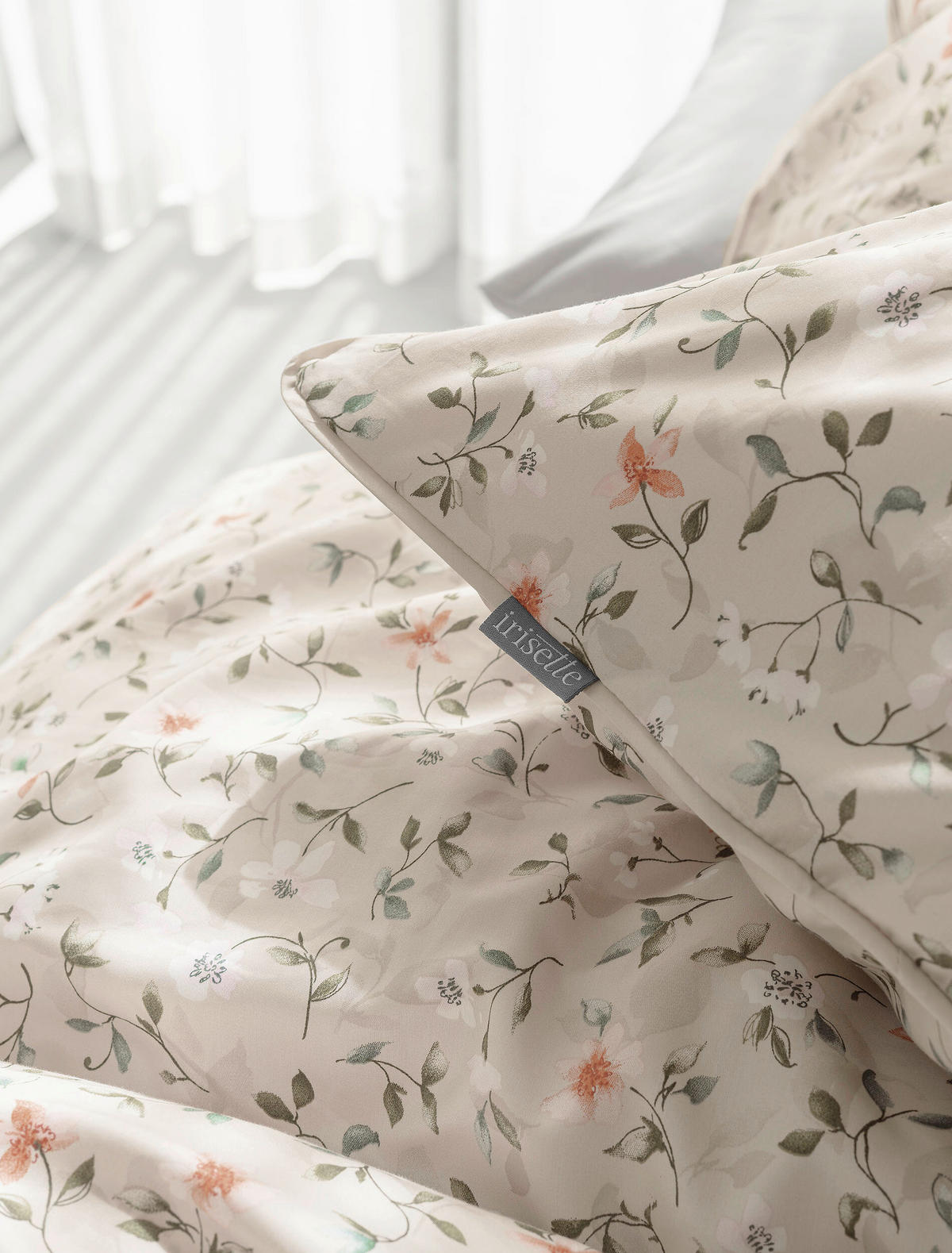 BETTWÄSCHE Makosatin 135/200 cm  - Naturfarben, KONVENTIONELL, Textil (135/200cm) - Irisette