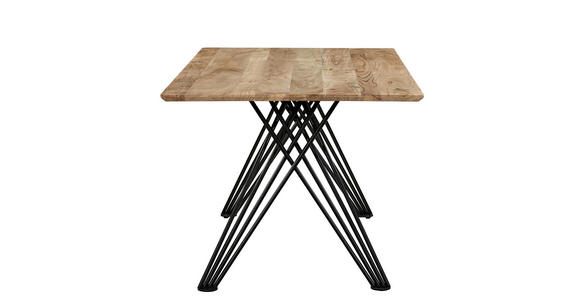 ESSTISCH      - Schwarz/Akaziefarben, Design, Holz/Metall (175/90/76cm) - Landscape