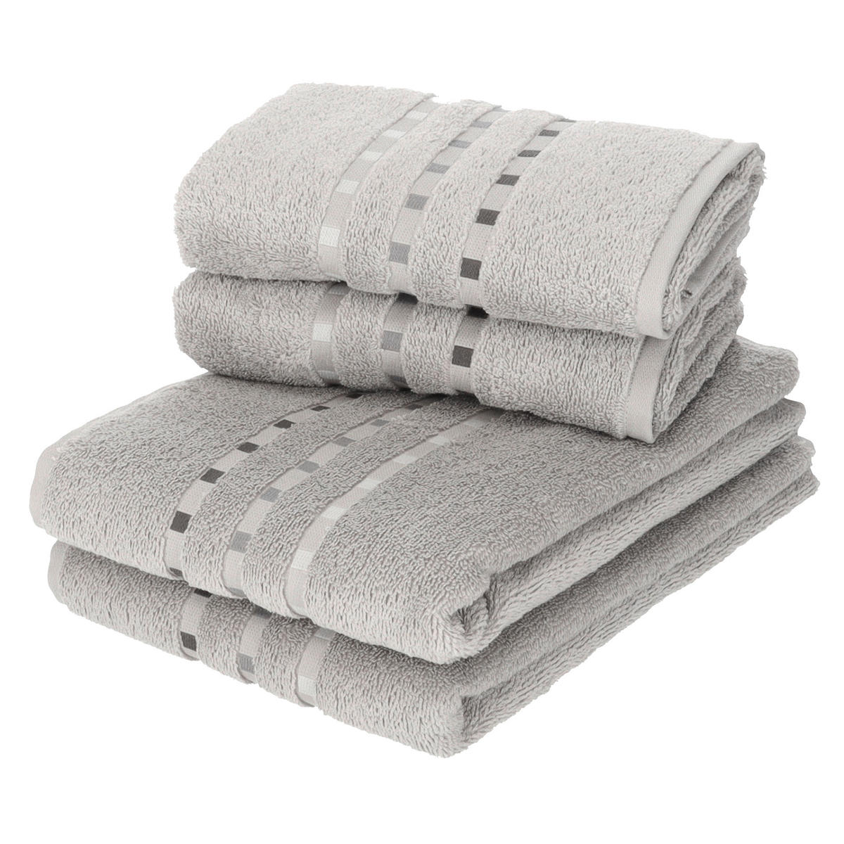 PEŠKIR ZA RUKE QUATTRO  siva 100/50 cm  - siva, Osnovno, tekstil (100/50cm) - Esposa