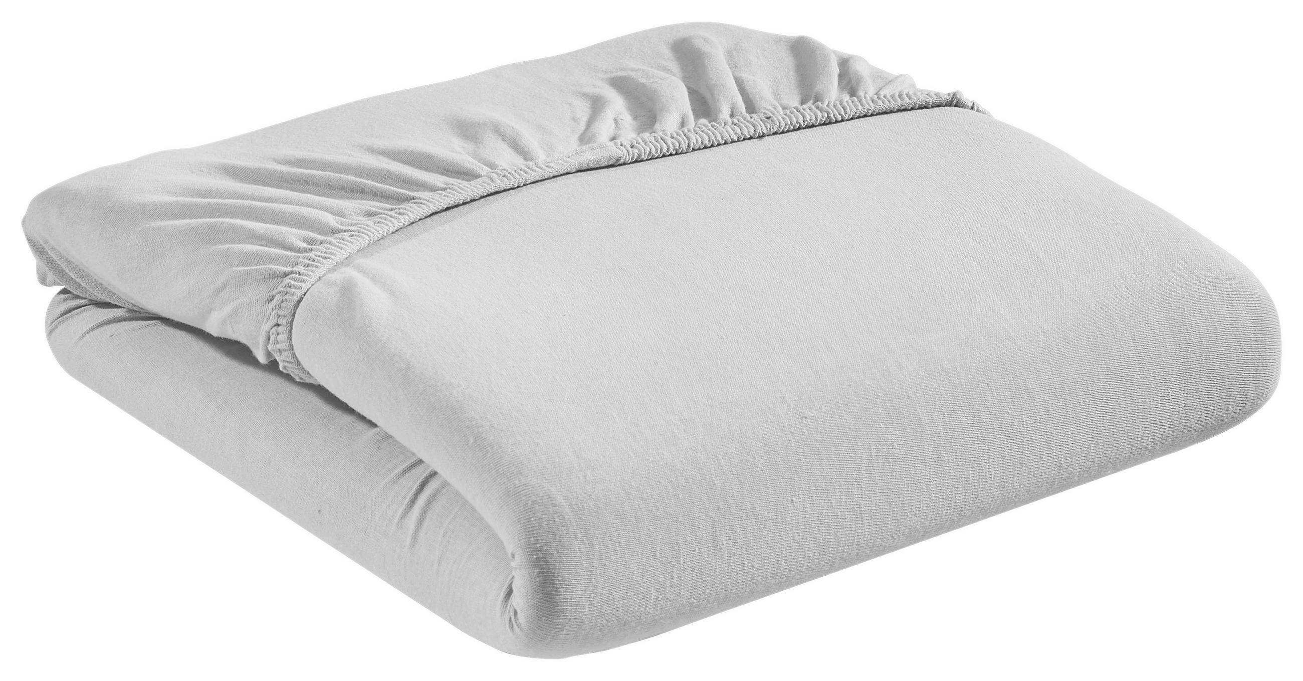 SPANNBETTTUCH Sissi Jersey  - Silberfarben, Basics, Textil (100/200cm) - Esposa