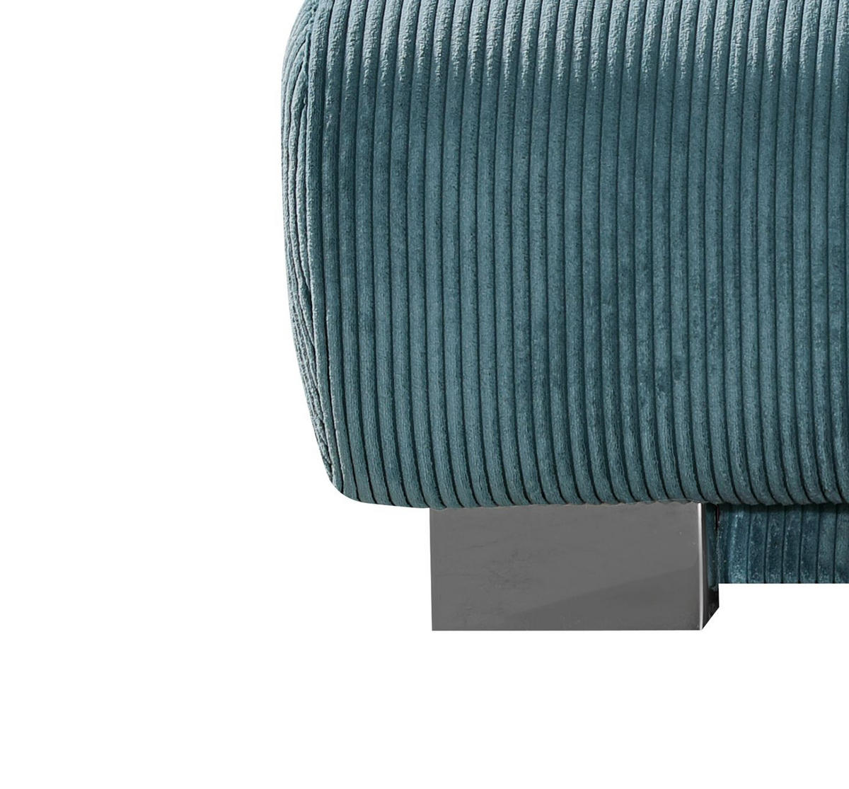 SCHLAFSOFA Cord Türkis  - Türkis, Konventionell, Textil/Metall (196/89/94cm) - Novel