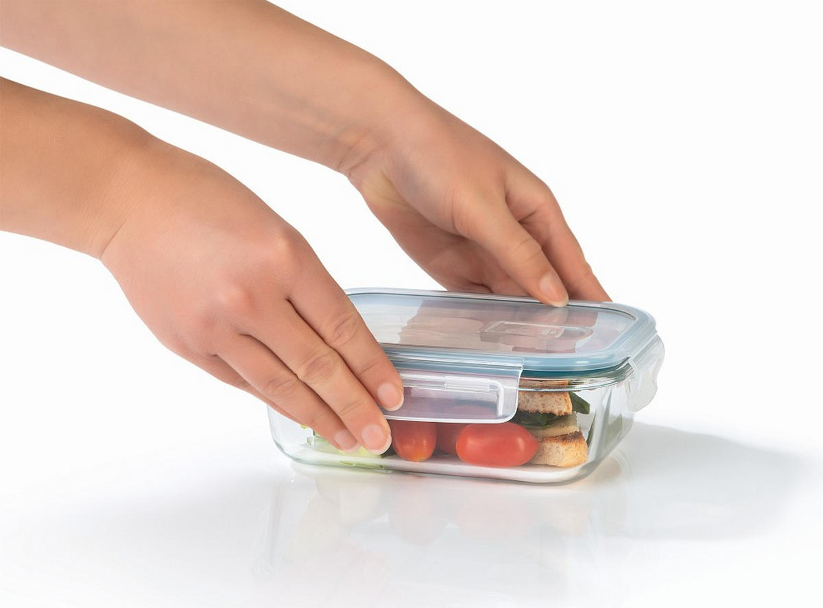 FRISCHHALTEDOSENSET GOURMETmaxx 6-teilig  - Transparent/Grün, Basics, Glas/Kunststoff (19,6/14,5/6,6cm)