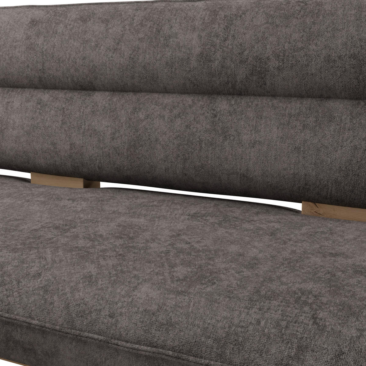 ECKBANK 170/232 cm Webstoff Grau Eiche Sperrholz   - Eichefarben/Grau, KONVENTIONELL, Holz/Textil (170/232cm) - James Wood