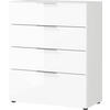 KOMÓD 83/102/42 cm  - króm/fekete, Modern, műanyag/faalapú anyag (83/102/42cm) - Premium Living