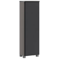 MIDISCHRANK 40/130/35 cm  - Silberfarben/Graphitfarben, Modern, Holzwerkstoff/Kunststoff (40/130/35cm) - Held