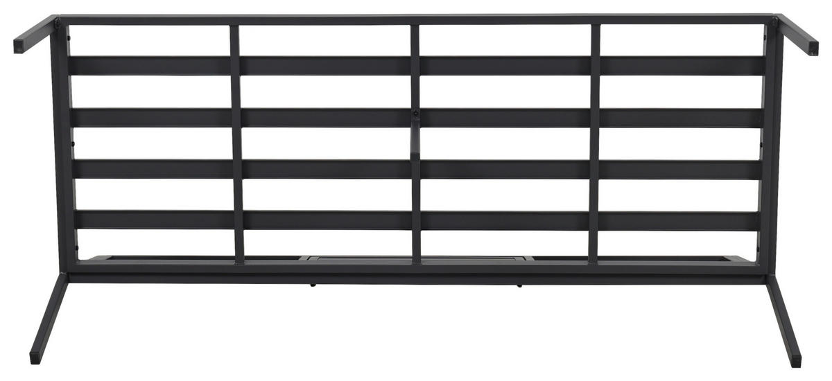 GARTENSET Webstoff Eisen  - Grau, Design, Textil/Metall (165/77/84cm) - Ambia Garden