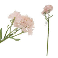 UMETNA ROŽA - roza/zelena, Basics, umetna masa (8/14/40cm)