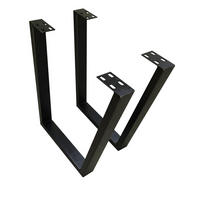 TISCHGESTELL in Metall   - Dunkelgrau/Schwarz, Design, Metall (78/73/8cm) - Valdera
