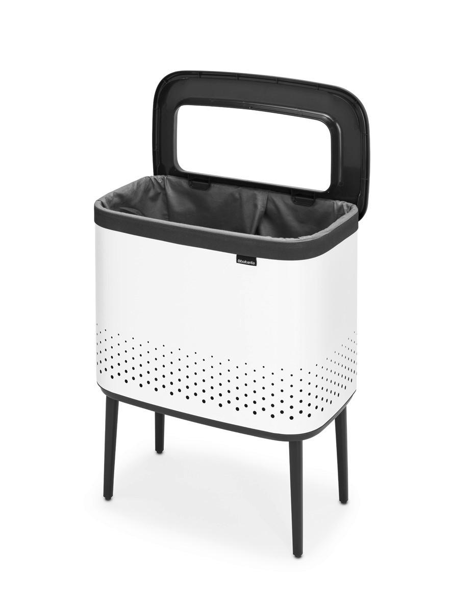 KOŠARA ZA RUBLJE 54/67/32 cm - bijela, Basics, metal/plastika (54/67/32cm) - Brabantia