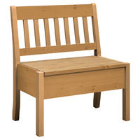 SITZBANK 83/93/58 cm Laugenfarbig Kiefer massiv  - Laugenfarbig, ROMANTIK / LANDHAUS, Holz (83/93/58cm) - Boxxx