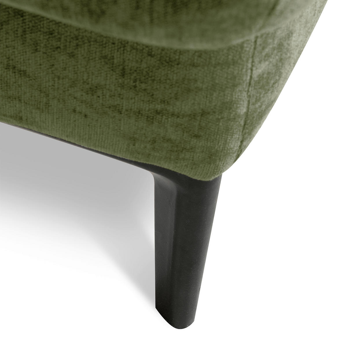ECKSOFA  Webstoff Grün  - Schwarz/Grün, Design, Textil/Metall (195/268cm) - Livetastic