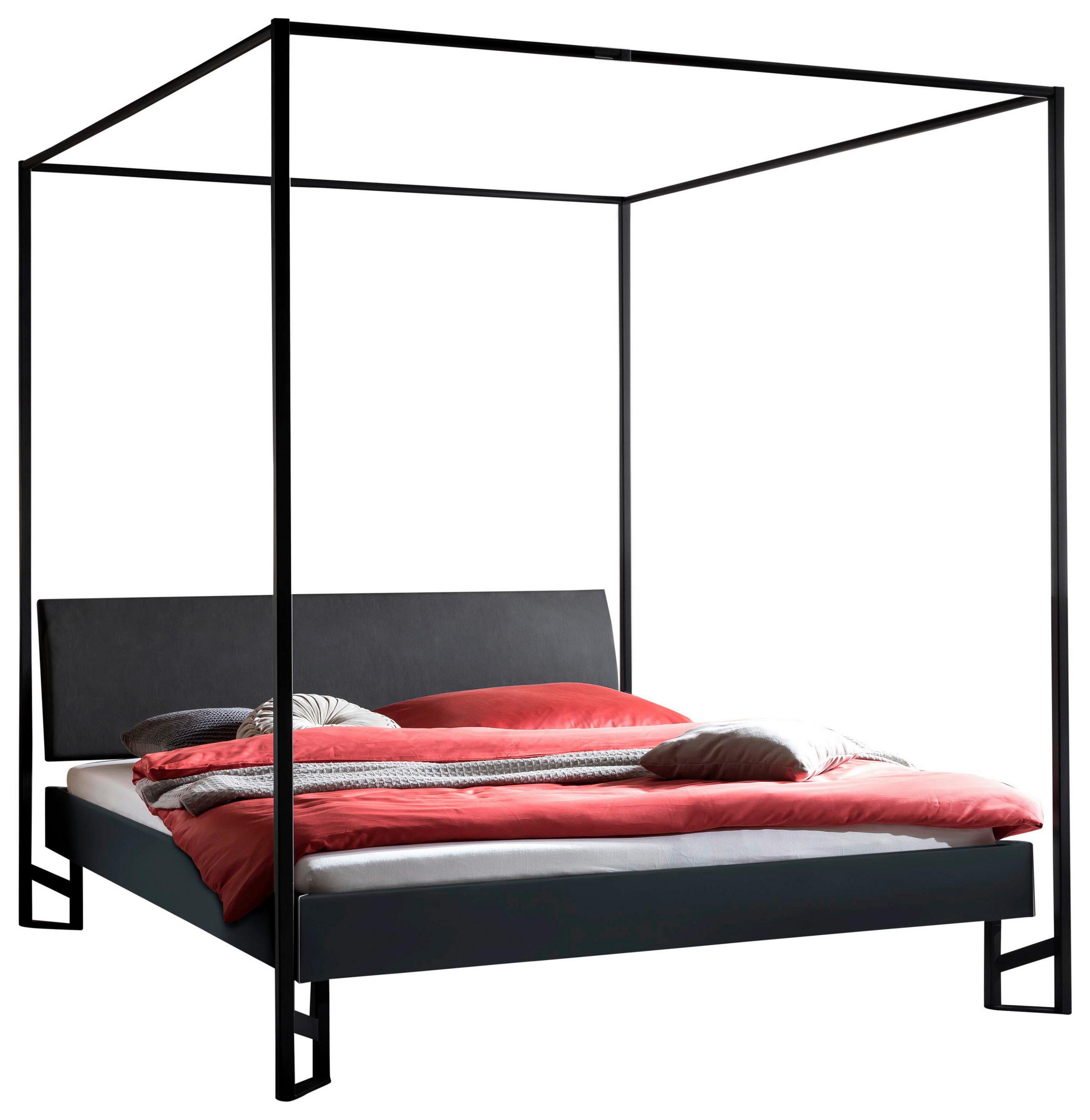 HIMMELBETT 140/200 cm  in Anthrazit  - Anthrazit, Design, Holzwerkstoff/Textil (140/200cm) - Hasena
