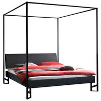 HIMMELBETT 180/200 cm  in Anthrazit  - Anthrazit, Design, Holzwerkstoff/Textil (180/200cm) - Hasena