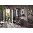 GARDEROBE 4-teilig  in 201/196/41 cm  - Anthrazit, Design, Glas/Holz (201/196/41cm) - Johann Jakob