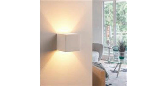 WANDLEUCHTE Alessia 11,5/11,5/11,5 cm  - Weiß, Basics, Stein (11,5/11,5/11,5cm) - Novel