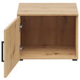 AUFSATZSCHRANK 45/35/40 cm  - Schwarz/Eiche Artisan, MODERN, Holzwerkstoff/Kunststoff (45/35/40cm) - Carryhome