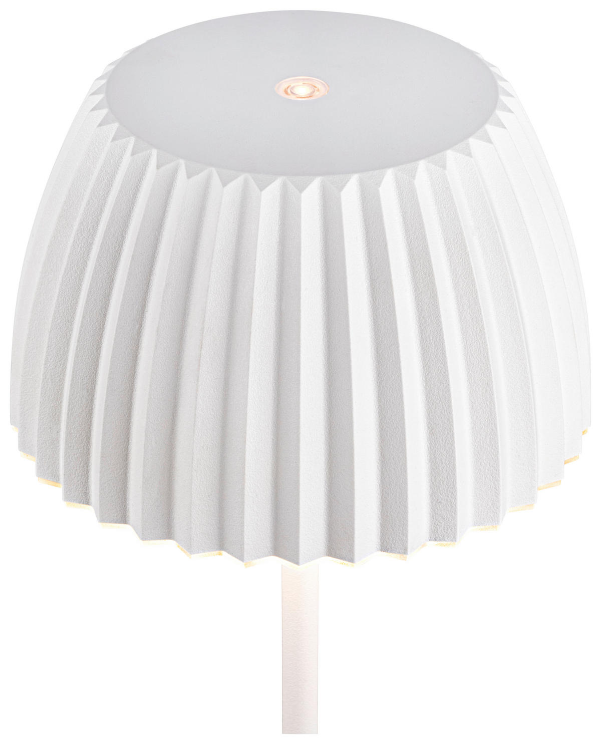 AKKU-TISCHLEUCHTE 14,5/36,5 cm  - Weiß, Basics, Kunststoff/Metall (14,5/36,5cm)