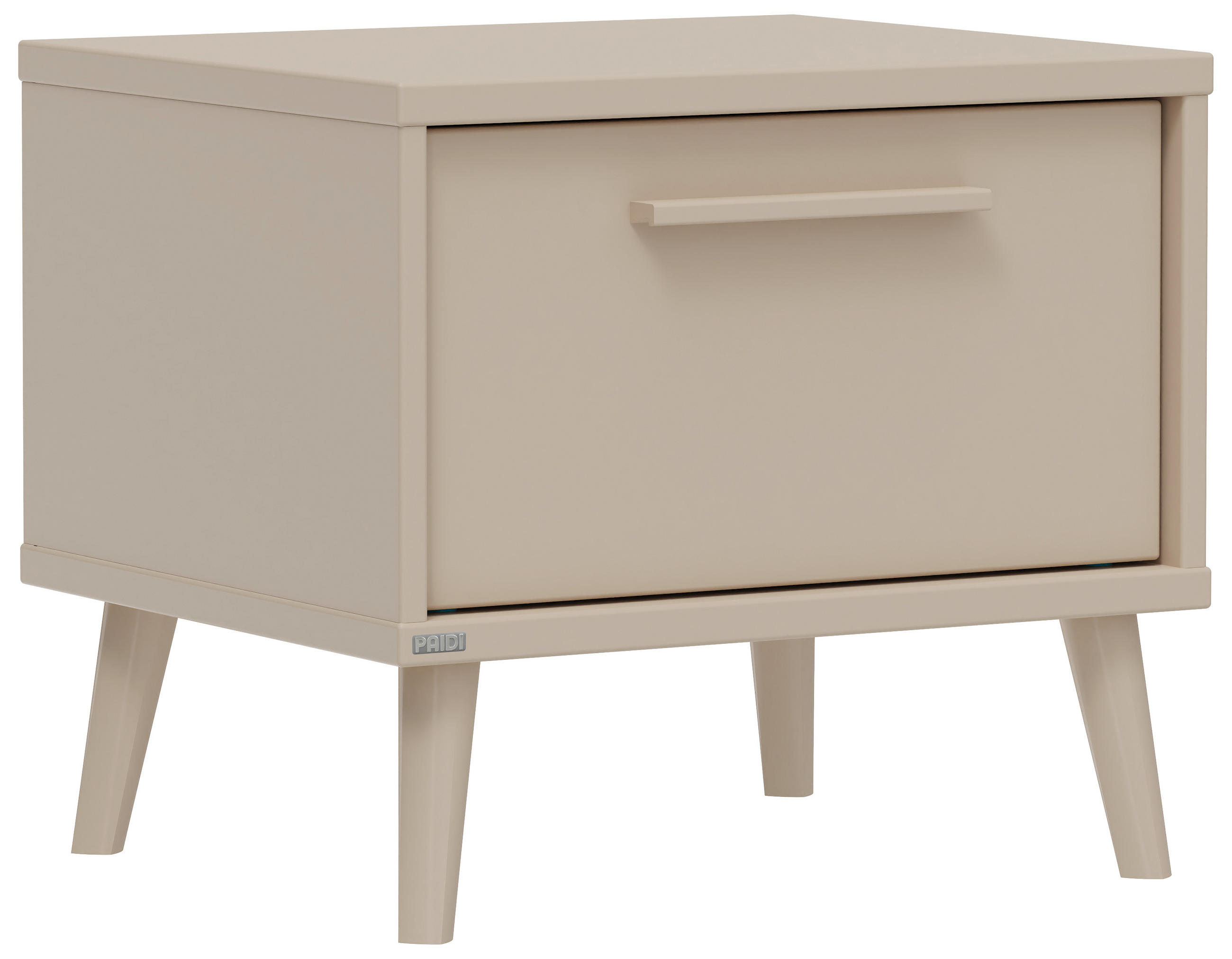 MAJHNA NOČNA OMARICA, bež  - bež, Basics, umetna masa/leseni material (48/43/41cm) - Paidi