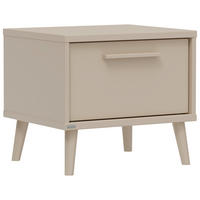 MAJHNA NOČNA OMARICA, bež  - bež, Basics, umetna masa/leseni material (48/43/41cm) - Paidi