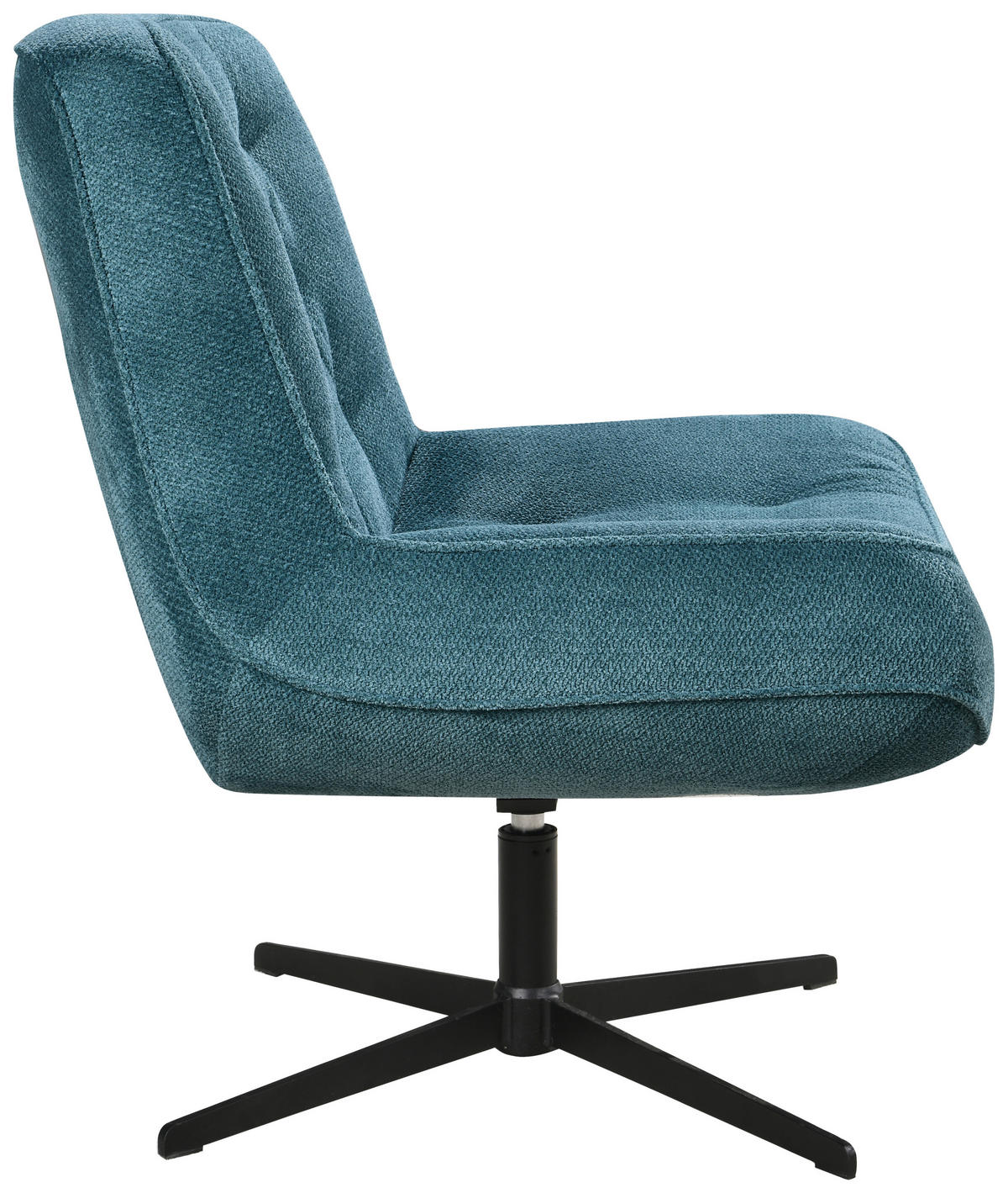 SESSEL in Struktur Pastellblau  - Pastellblau/Schwarz, Design, Holz/Textil (71/83/79cm) - Carryhome