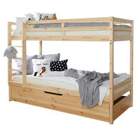 Etagenbett Finn mit Zusatzbett 90/200 cm Naturfarben  - Naturfarben, Modern, Holz (90/200cm) - MID.YOU