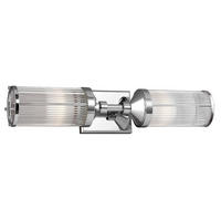 BADEZIMMER-WANDLEUCHTE Elstead Paulson 12.1/58.4/13.3 cm   - Chromfarben, KONVENTIONELL, Glas/Metall (12.1/58.4/13.3cm) - Elstead Lighting