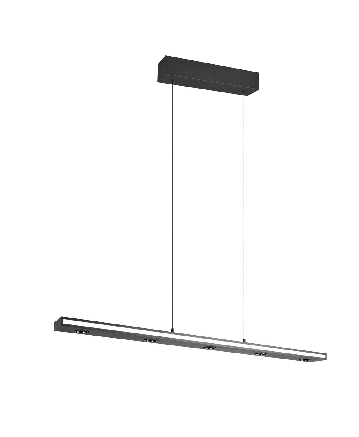 LED-PENDELLEUCHTE 109/9/200 cm    - Weiss/Schwarz, Design, Kunststoff/Metall (109/9/200cm) - Trio Leuchten
