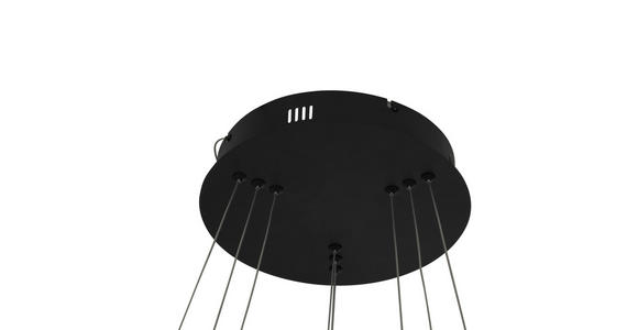 LED-HÄNGELEUCHTE 80/200 cm - Schwarz/Weiß, Design, Kunststoff (80/200cm) - Dieter Knoll