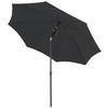 SONNENSCHIRM 210 cm Anthrazit  - Anthrazit/Schwarz, Design, Textil/Metall (210/210cm) - Doppler