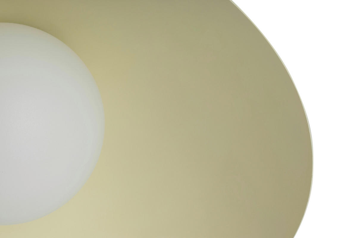 DECKENLEUCHTE 30/15 cm   - Beige, Design, Kunststoff/Metall (30/15cm) - Collet's Monde