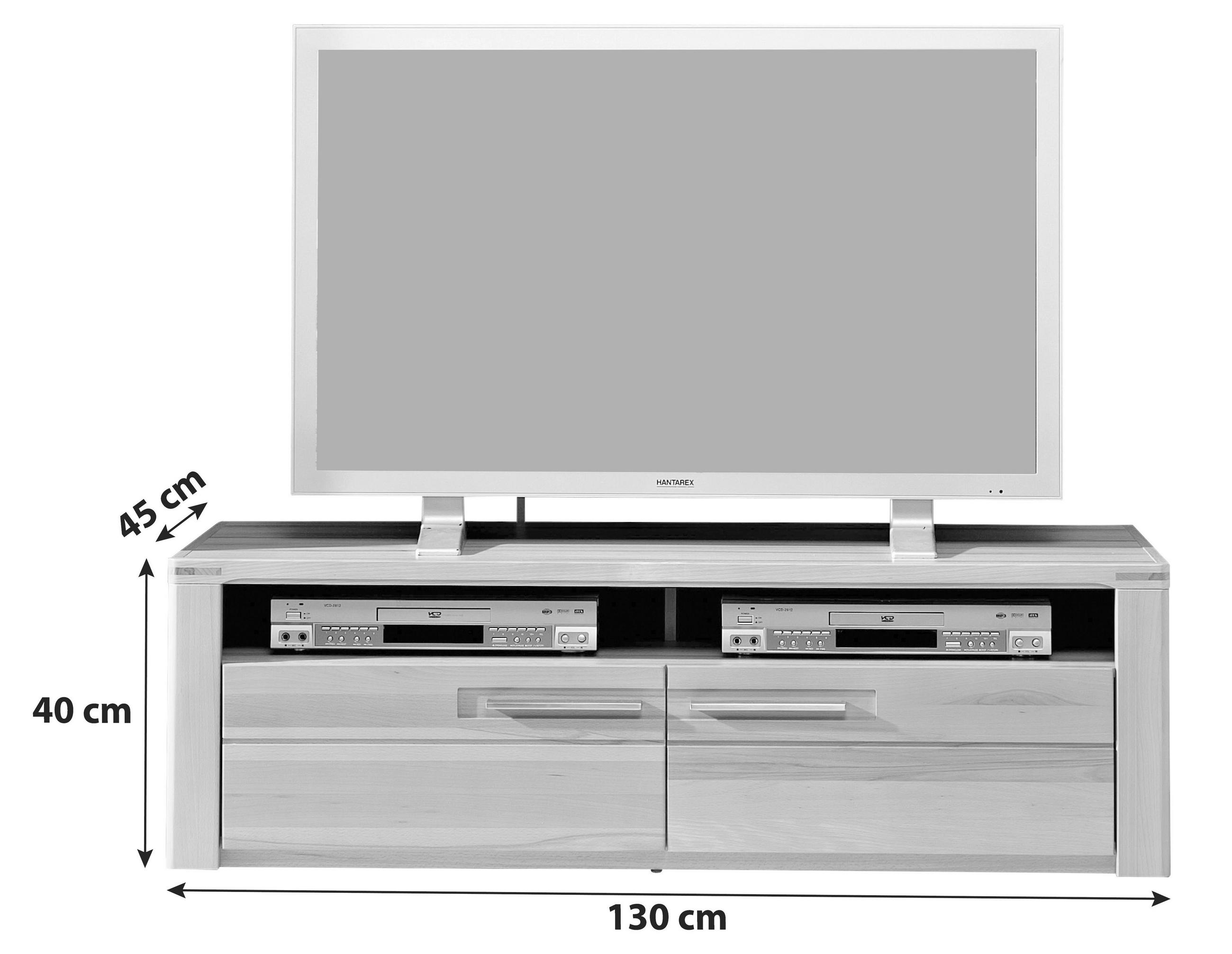 TV-ELEM 130/40/45 cm  - bükk, Basics, faalapú anyag/fém (130/40/45cm) - Livetastic