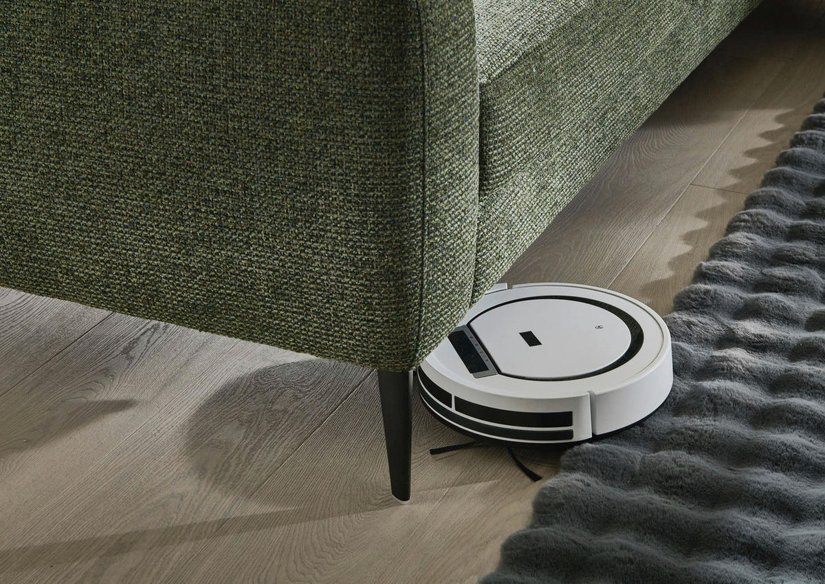 ECKSOFA Grün Chenille  - Schwarz/Grün, KONVENTIONELL, Textil/Metall (300/177cm) - Valdera