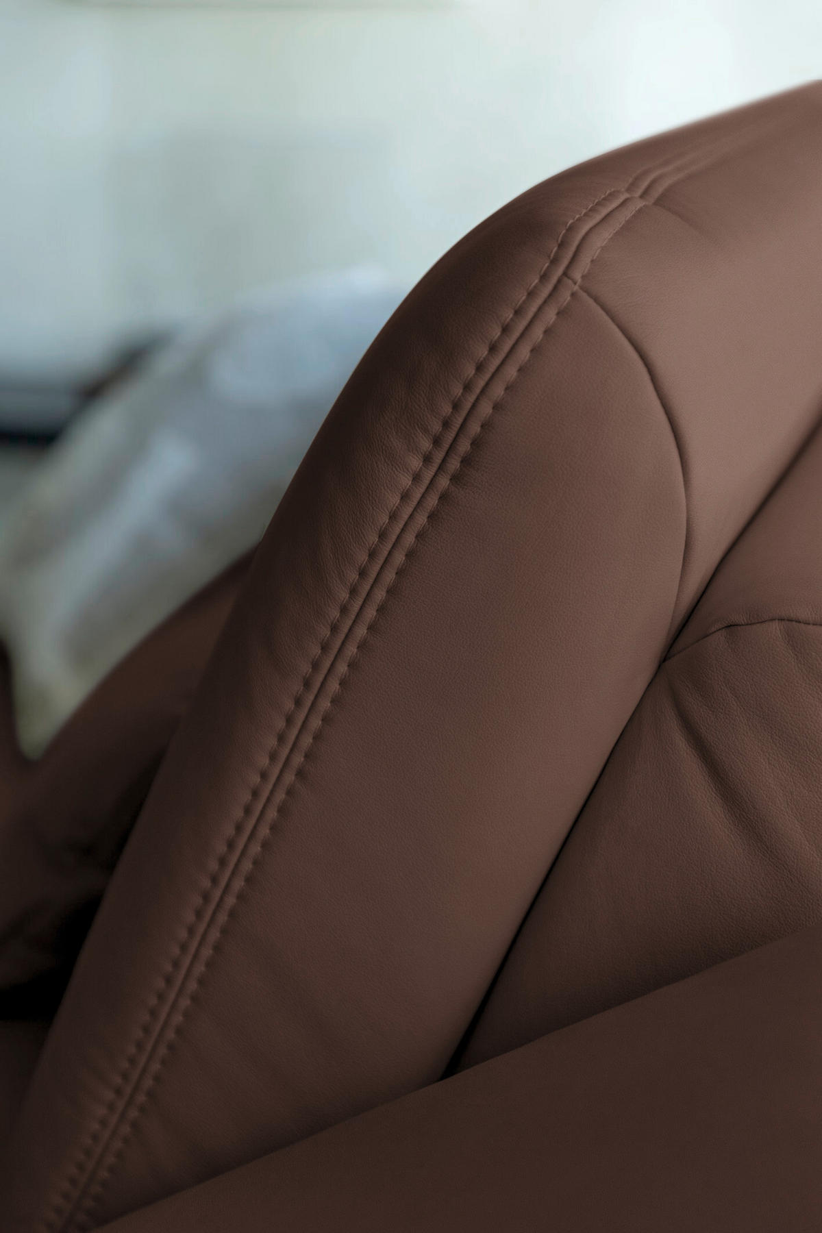 ECKSOFA Echtleder Mokka  - Schwarz/Mokka, Konventionell, Leder/Metall (180/301cm) - Joop!