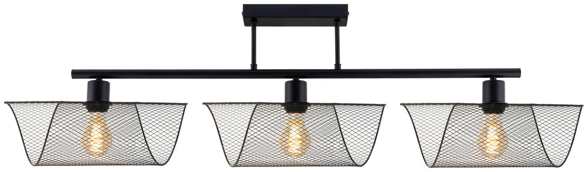 DECKENLEUCHTE 110/12/31 cm   - Schwarz, Design, Metall (110/12/31cm) - Collet's Monde