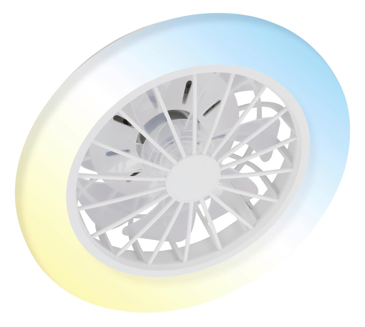 DECKENVENTILATOR 38/14 cm   - Weiß, Design, Kunststoff (38/14cm)